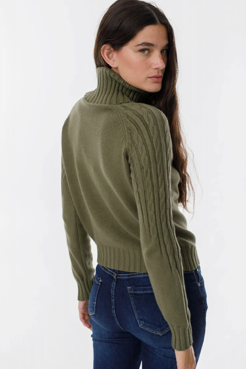 Sweater Espiga verde talle unico