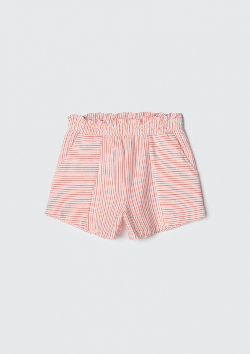 SHORT INFANTIL CON ESTAMPADO - ROJO 