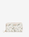 Ficheros Zip Round Billetera Fichero Flores - Estampado Flores