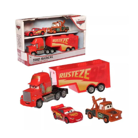 Pack Vehículos Cars Mack + Mc Queen + Mate 001