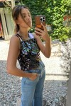 Top V Back Berenjena