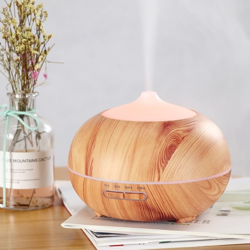 Humidificador difusor aromático de madera Humidificador difusor aromático de madera