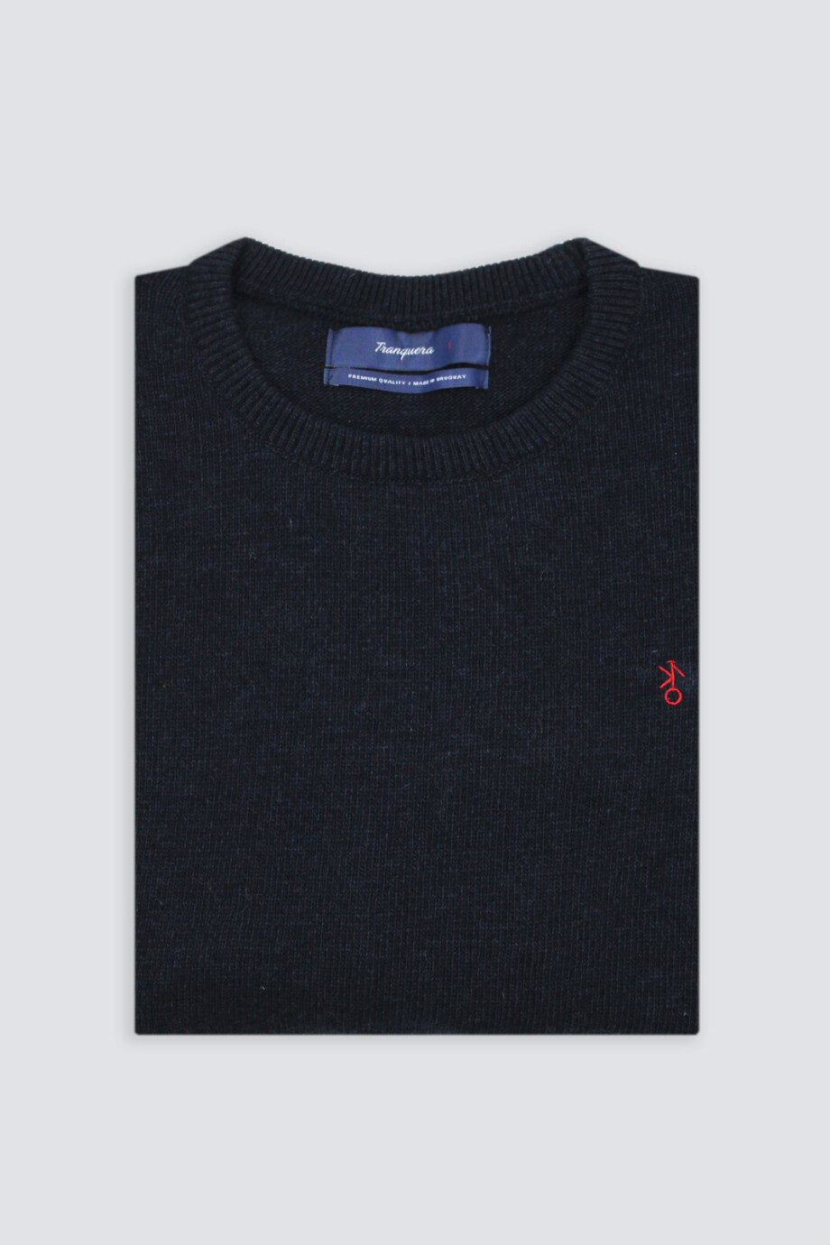 Buzo Cuello Base de Lana Azul Marino
