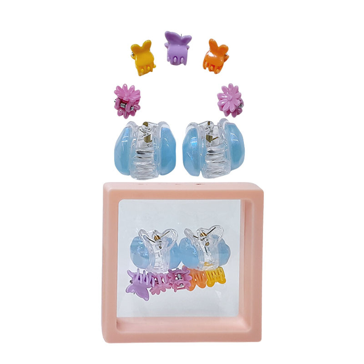 Pinzas infantiles para cabello x7 unidades - Pinzas Infantiles Para Cabello X7 Unidades 