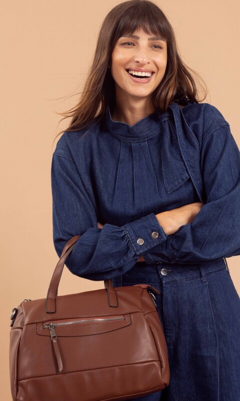 CARTERA ESTRELLA CHOCOLATE