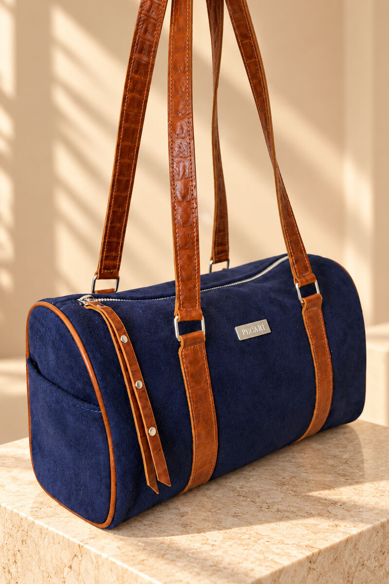 Cartera baulito Azul