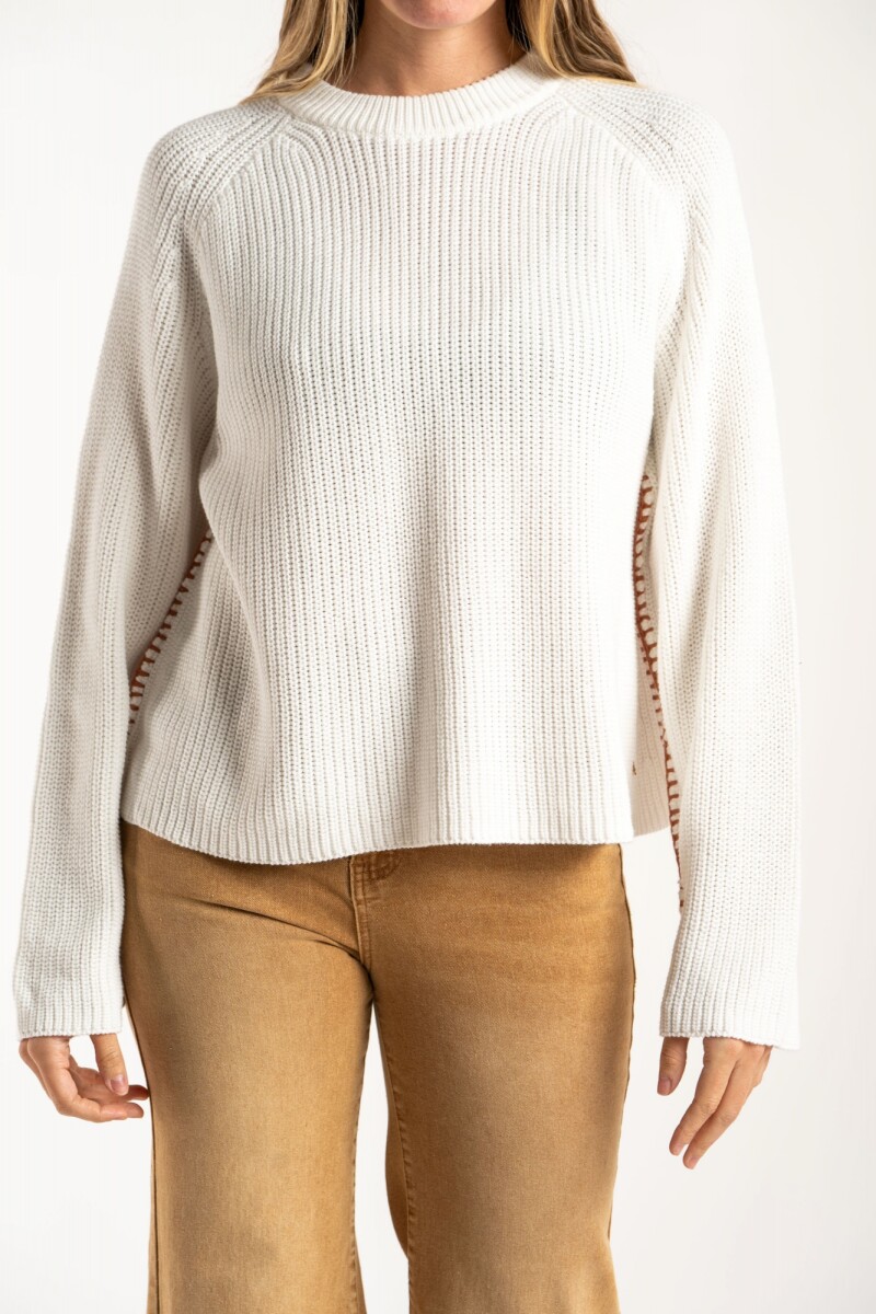 Sweater Algodon Nacar