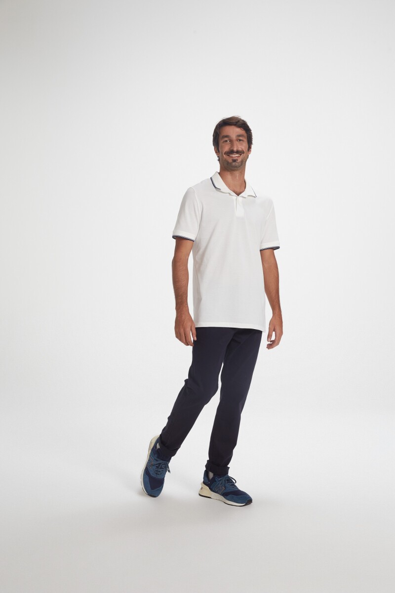 CAMISA POLO MM MASC - OFF WHITE 