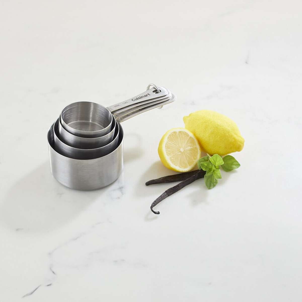 4 Unidades De Tazas Medidoras - Acero Inoxidable 