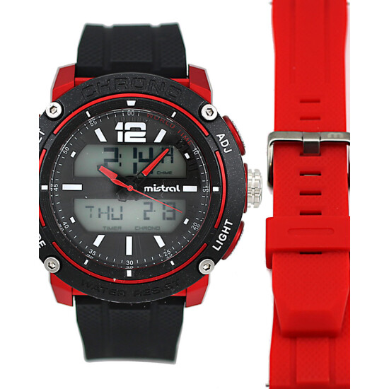 Reloj Mistral Deportivo Silicona Negro 0