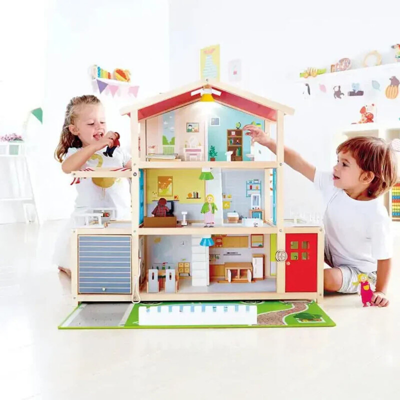Casita Mansión de familia de muñecas Hape Casita Mansión de familia de muñecas Hape
