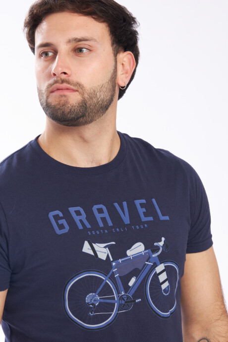 T-SHIRT GRAVEL425 Navy