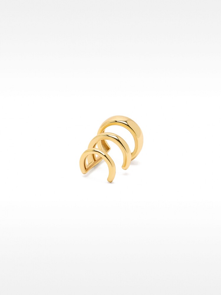 Ear Cuff Con Efecto Multiaros – Plata De Ley 925 dorado
