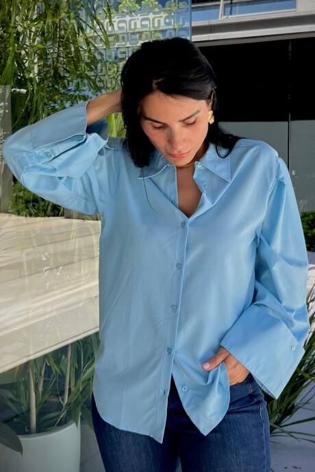 Camisa Tadea Celeste