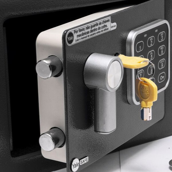 Cofre de Seguridad Digital Con Llave Yale Cofre de Seguridad Digital Con Llave Yale