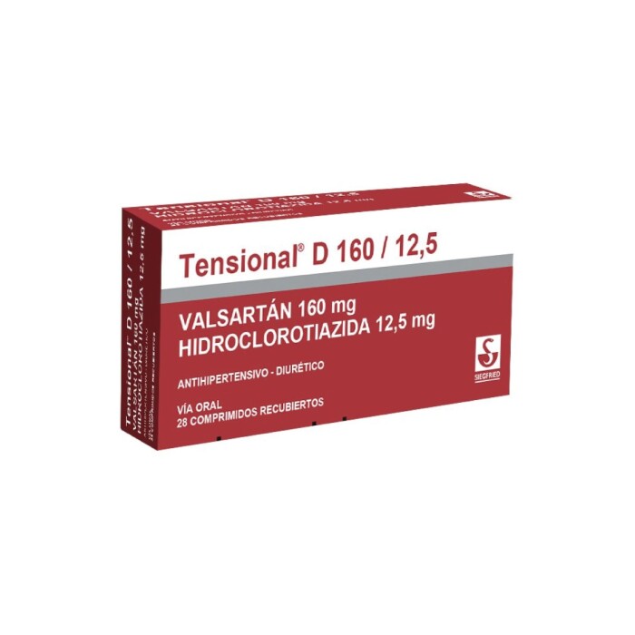TENSIONAL D 160/12,5 MG. CJ X 28 COMP. R única