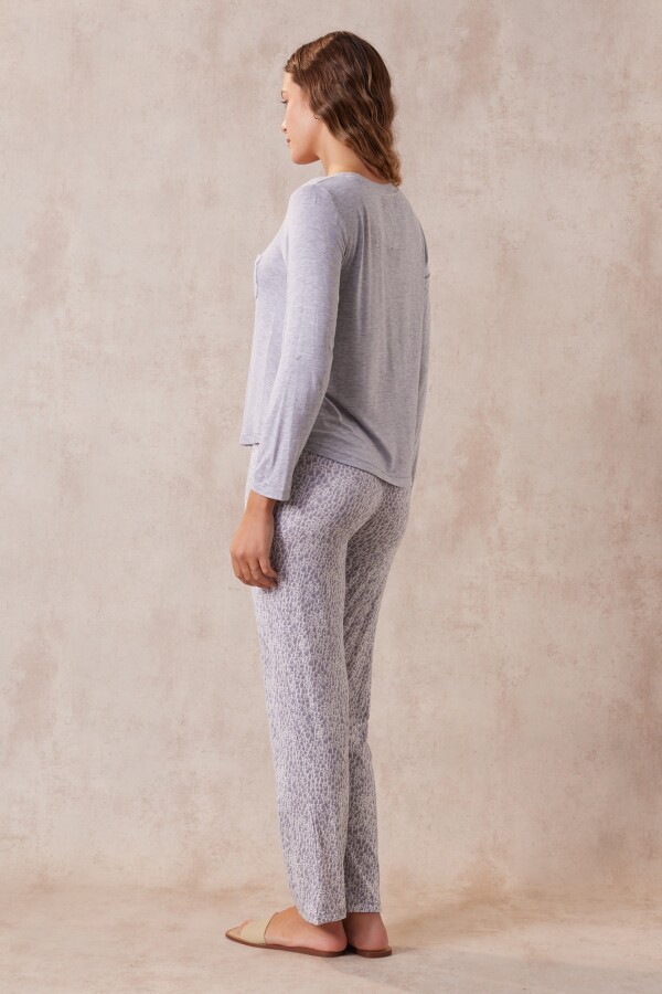 Pijama Con Pantalón GRIS/MULTI