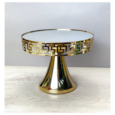Soporte Para Torta Dorado de 28CM Soporte Para Torta Dorado de 28CM