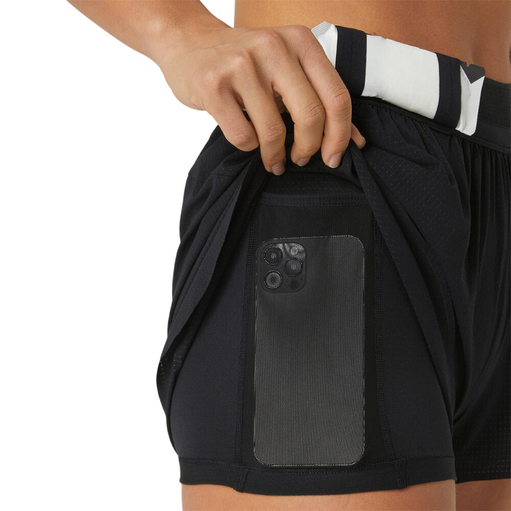 Short Running Metarun Split Short Mujer Performance Black