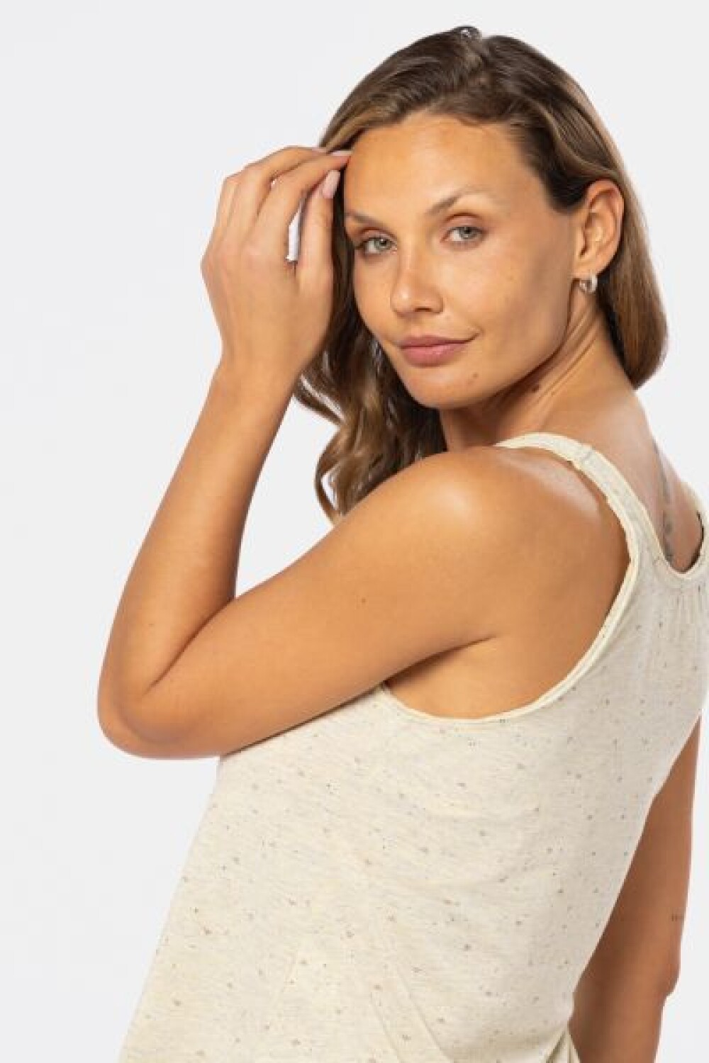 MUSCULOSA CON BOTONES Amarillo