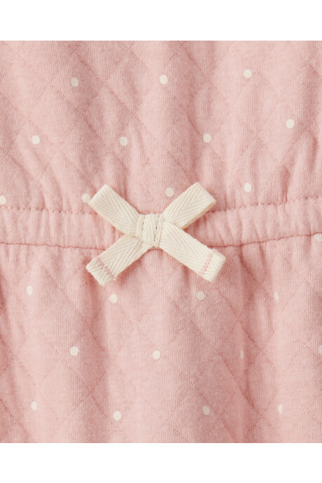 Monito de algodón, capitoneado, diseño a lunares Sin color