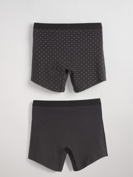 Boxer algodón largo Gris Oscuro