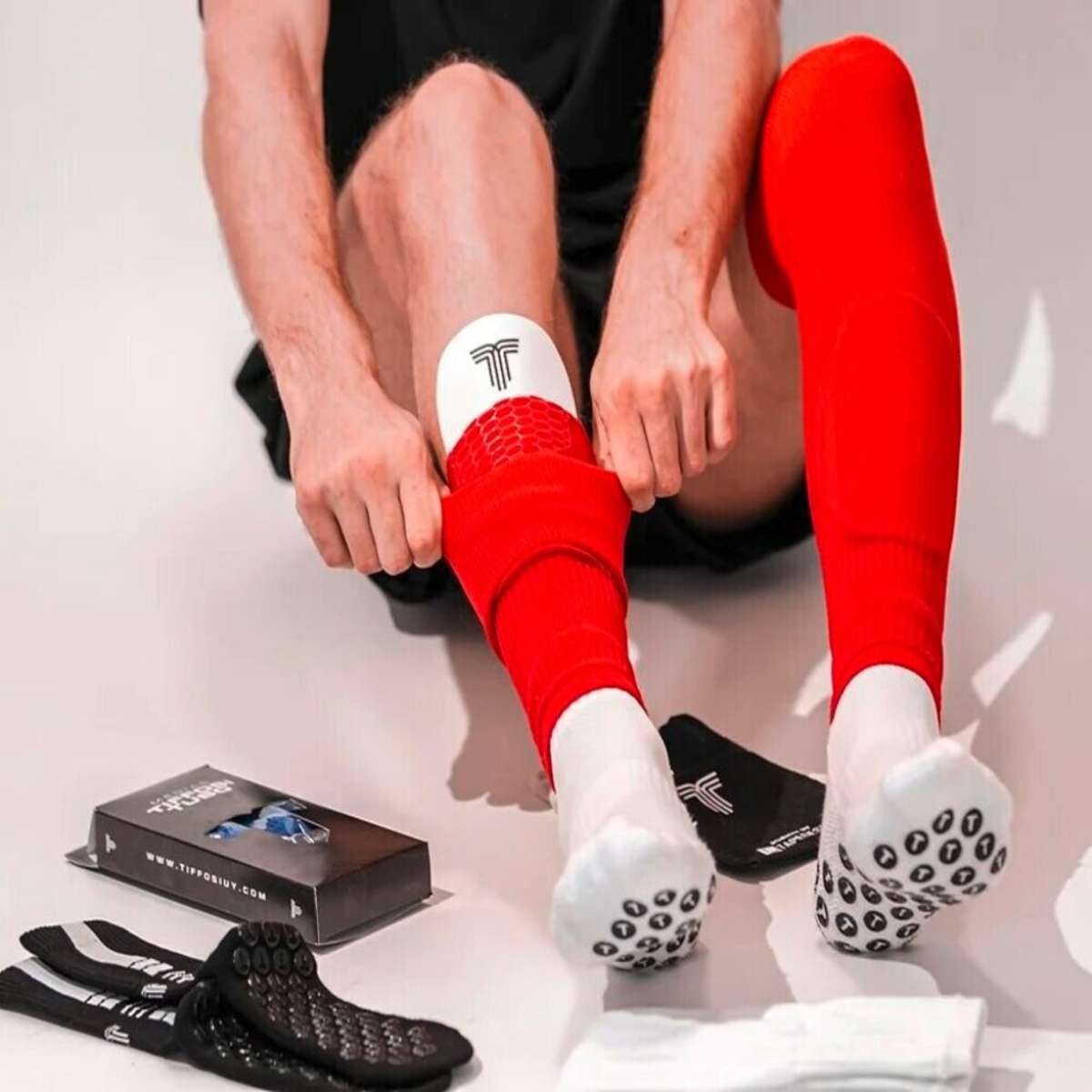 Medias Tiffosi Tubo de Hombre - Rojo 