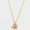 Cadena Corta con Dije De inicial Cadena Corta Con Dije De Inicial "m" - Dorado