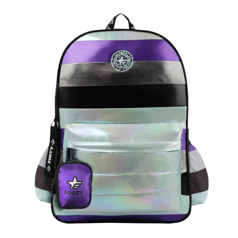 Mochila Infatil Footy con monedero Negro - Multicolor