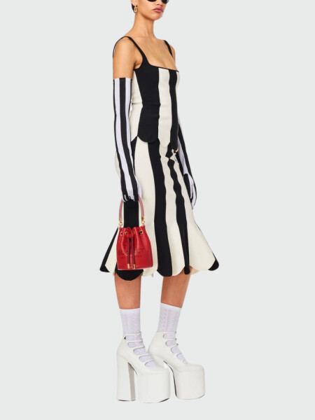 Marc Jacobs - Bolso bombonera de cuero, The Mini Bucket Rojo