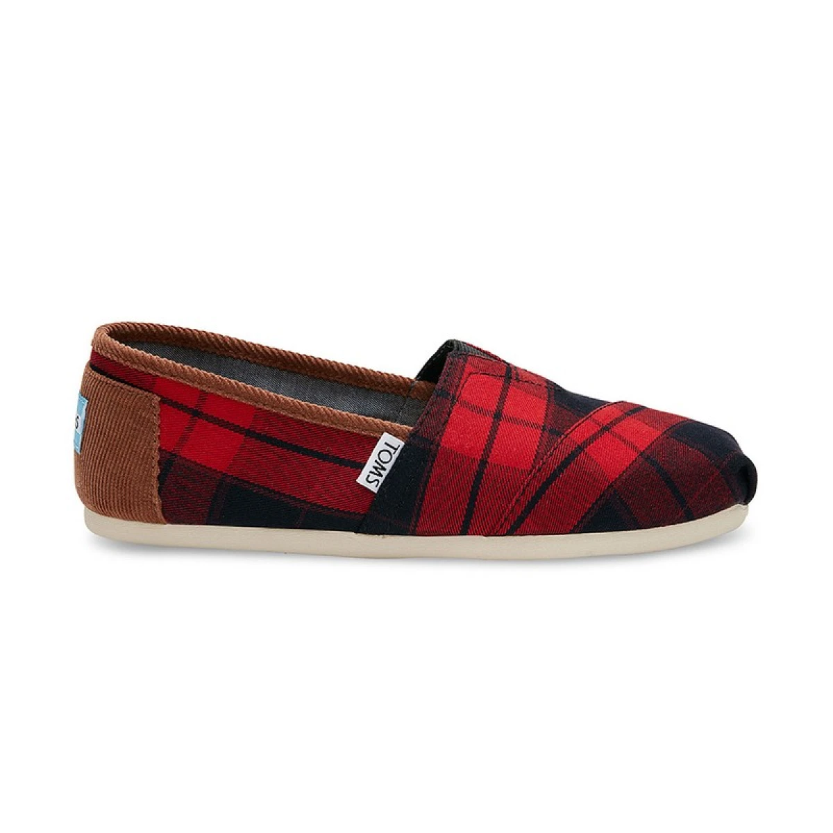 Alpargatas Toms Plaid - Rojo 