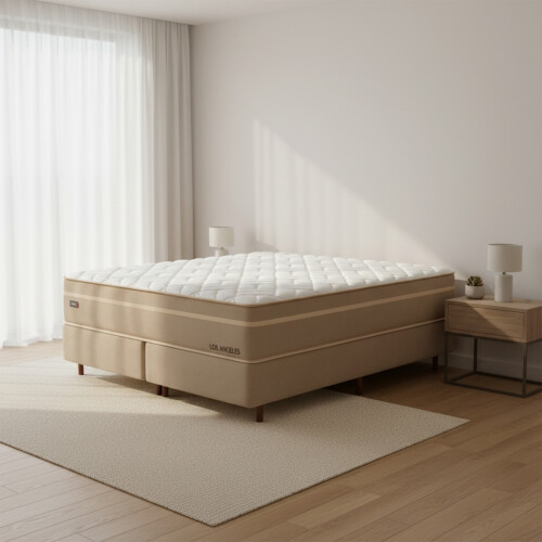 Sommier Queen Resortes MaxSpring 120 Kg - Los Angeles Sommier Queen Resortes MaxSpring 120 Kg - Los Angeles