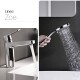JUEGO DE GRIFERIA MONOCOMANDO PARA BAÑO CROMO BRILLO ZOE CROMO