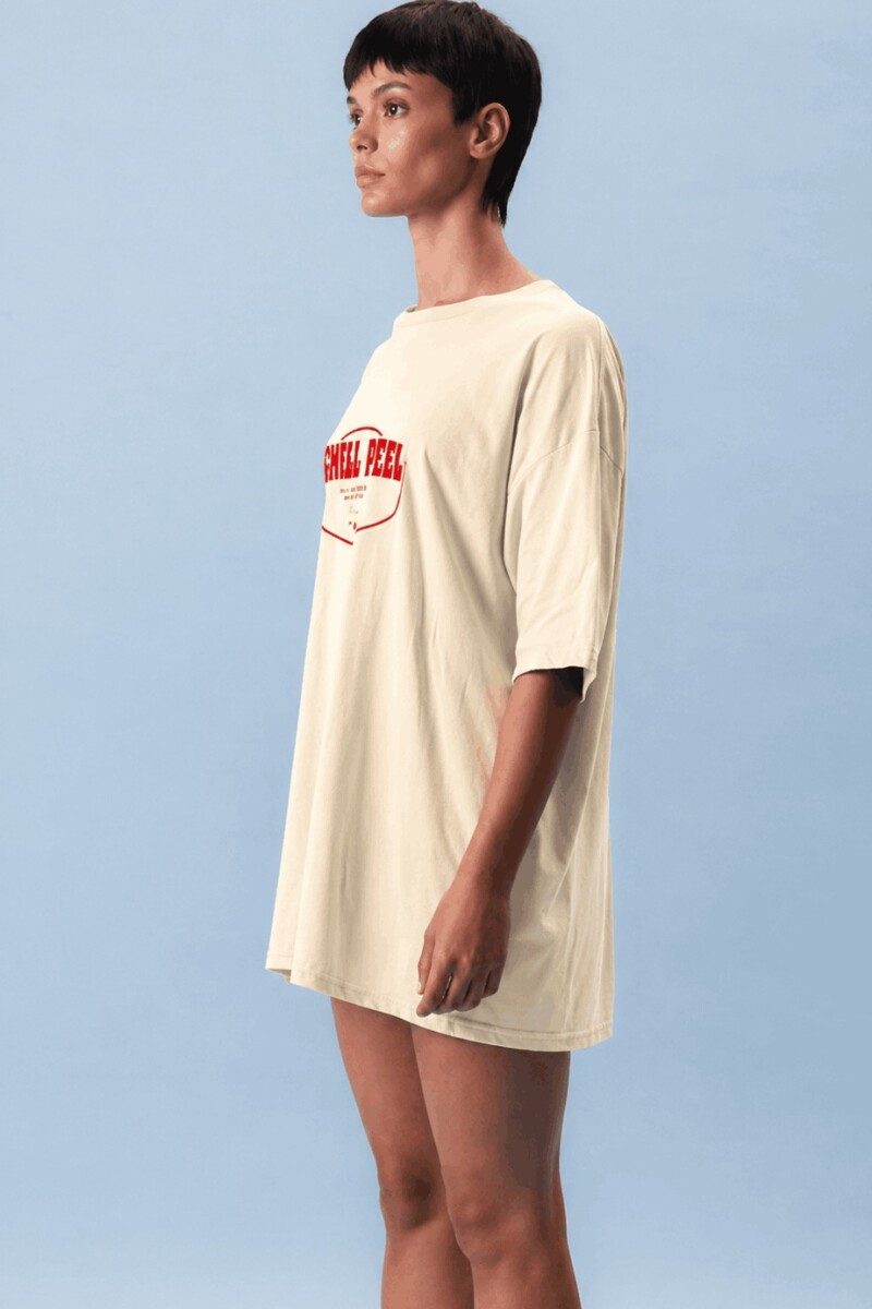 Remera Chill Peel Crema