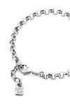 PULSERA CADENA EN ALEACIÓN DE METALES BAÑADAS EN PLATA DE LEY Pulsera