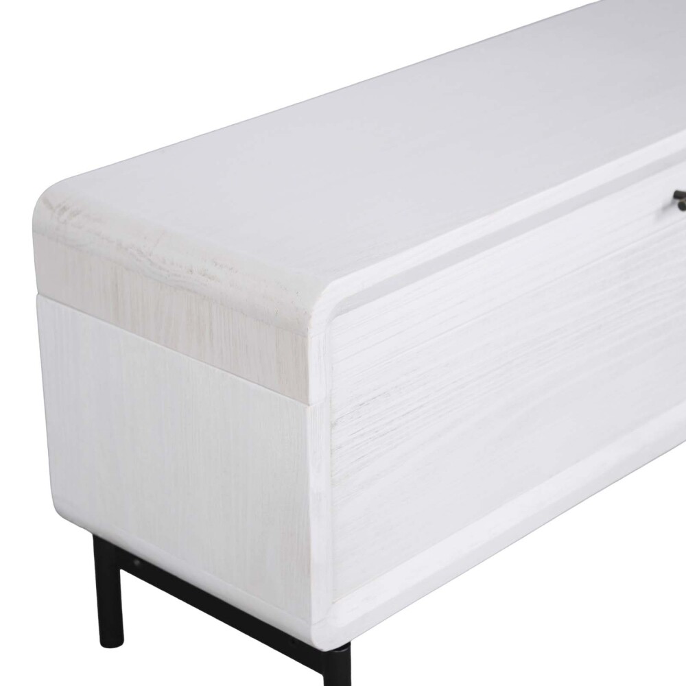 PIE DE CAMA C/BAUL MADERA BLANCO WESTBROOK
