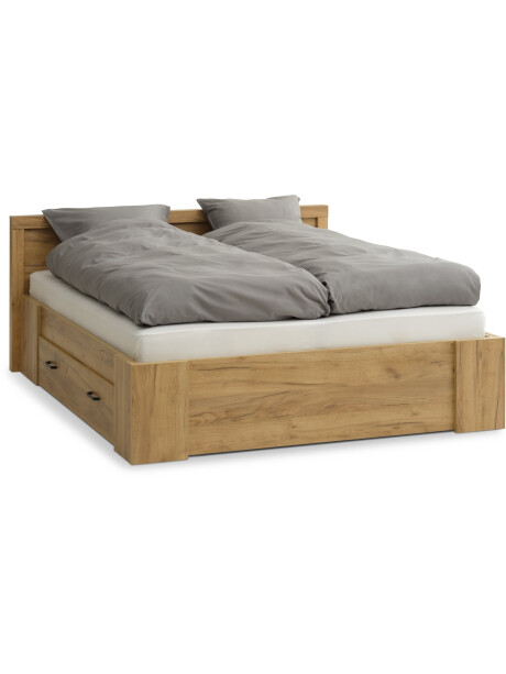 Estructura cama LINTRUP Queen 160x200 roble Estructura cama LINTRUP Queen 160x200 roble