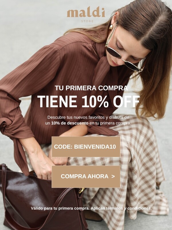 TU PRIMERA COMPRA TIENE 10% OFF