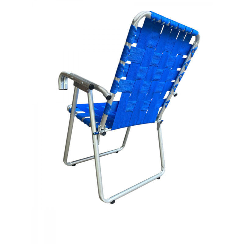 Silla plegable aluminio nacional Azul