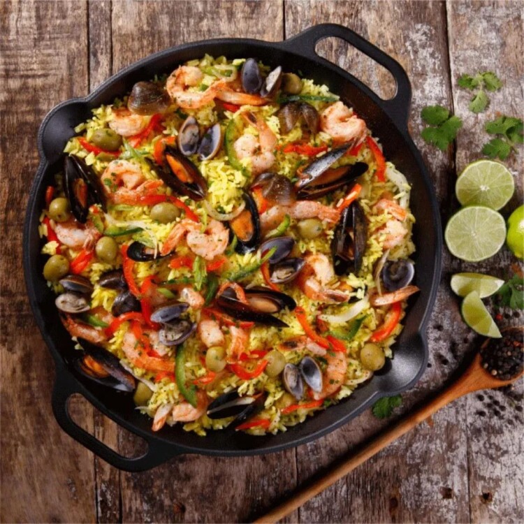 Sarten Paellera Hierro Fundido con Asas 33 cm Victoria Sarten Paellera Hierro Fundido con Asas 33 cm Victoria