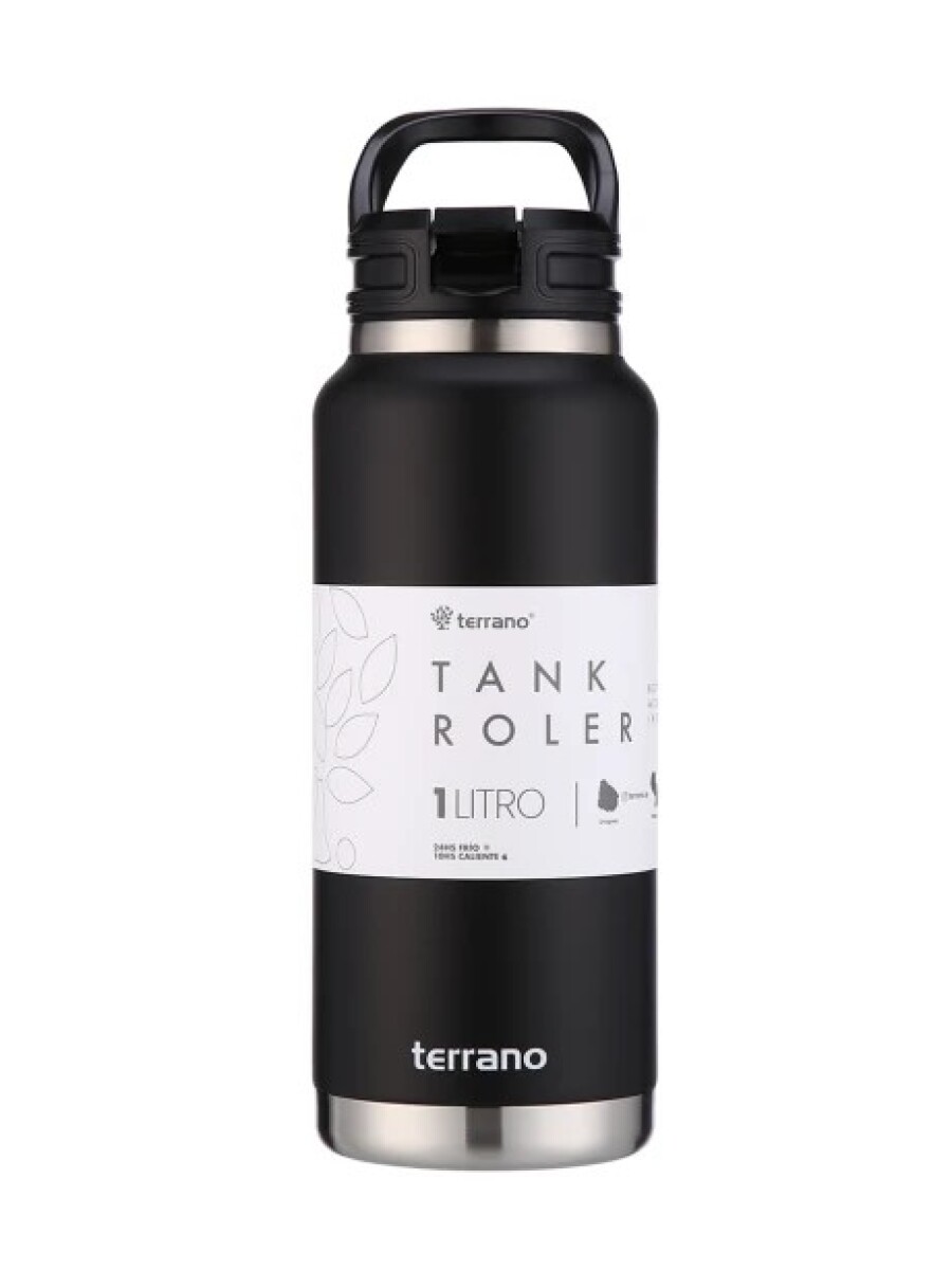BOTELLA TERRANO TANK ROLER 1LTS NEGRO 