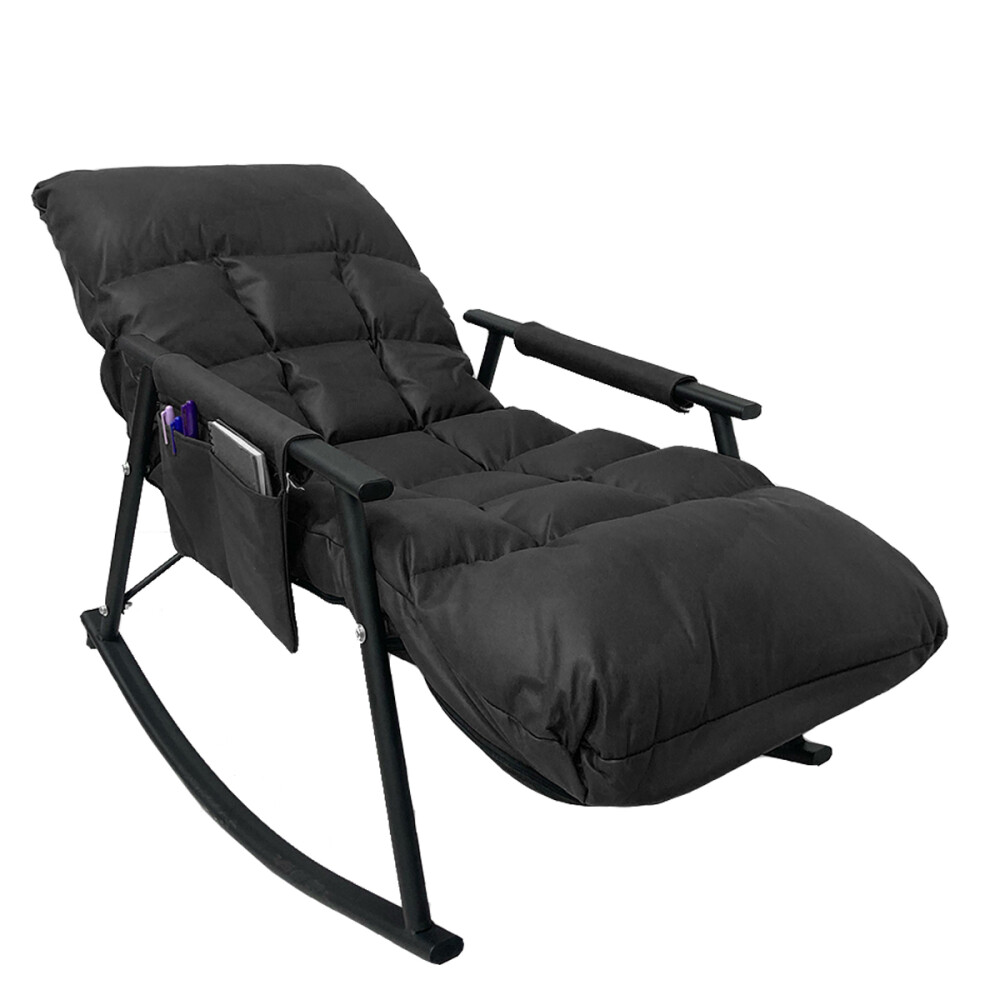Sillón Mecedor Santorin Microfibra Negro