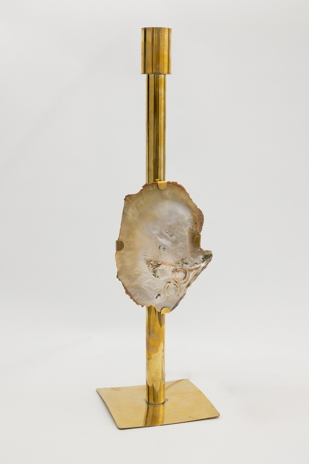 Nácar Lamp Dorado Fuerte