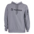 HOODIE POLY FLEECE GIRLS TRNG gris melan GRIS CLARO/NEGRO/NARANJA