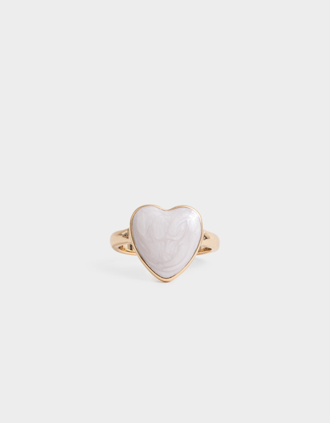 Anillos Medianos y Grandes Con corazón Anillos Medianos Y Grandes Con Corazón - Dorado Mate