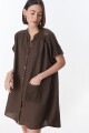 Vestido Camisero Ivy Chocolate