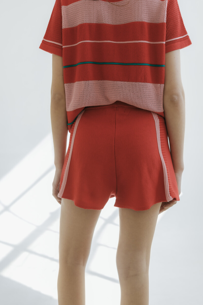 PRE VENTA SHORT FUNGHI Rojo