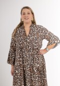 Vestido largo animal print Made in Italy Vestido largo animal print Made in Italy