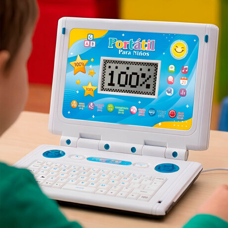 Computadora Laptop Infantil Educativa En Español Azul