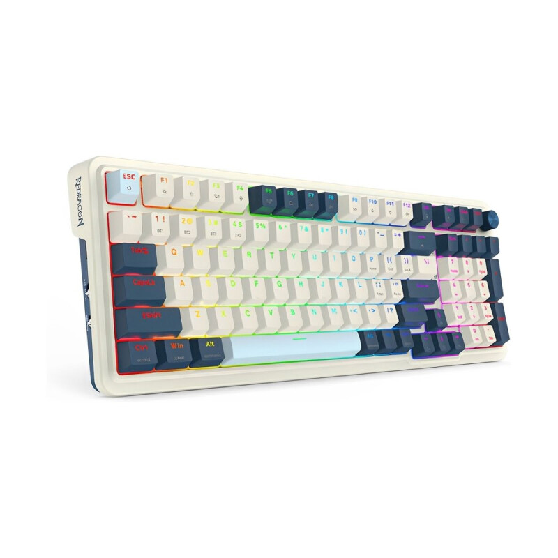 Teclado Gamer Redragon Eisa Max K686 RGB White Black Teclado Gamer Redragon Eisa Max K686 RGB White Black